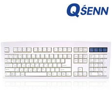 QSENN DT35 106 가스켓 유무선 기계식 키보드 화이트 저소음 바다소금축, 제조사축