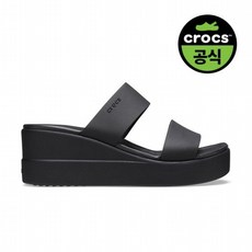 크록스공식 여성 CROCS BROOKLYN MID WEDGE W BLK 20SWWD206219