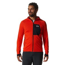 마운틴하드웨어 Mountain Hardwear 남성용 표준 폴라텍 파워 그리드 풀 지퍼 후드 스테이트 오렌지 XXL