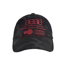 AEAE Web Logo Camo 5Pannel Cap - BLACK