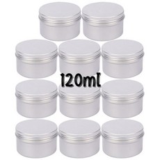 가능 셋팅기 리필 병 캔들 항아리 립밤 화장품 용기 헤어 냄비 차 캔 금속 선물 상자 120ml 648 개, 120ml 68x42mm, 18pcs