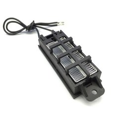 미니히터 자동 온도 조절기 Ptc 히터 스탠드 파형 스트립 포함 작은 공간 난방 50W 12V ACDC DIY 가열 도구 1 개 가벼운히터, 한개옵션2