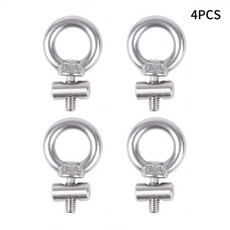 캠핑카 캐러밴 실버 스테인레스 스틸 천막 레일 스토퍼 부품 M4 X 12mm 6mm 직경 2개 4개