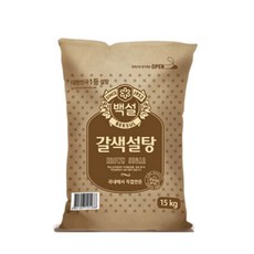 CJ제일제당 백설 갈색설탕 15kg x1개, 단품