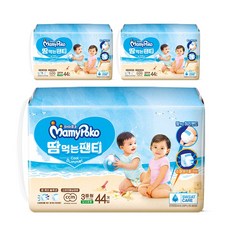 마미포코 땀먹는팬티 기저귀 중형 공용 44매x3팩