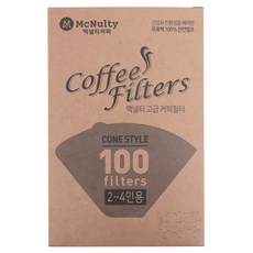 [메가마트]맥널티 커피여과지 2~4인용 100매, 1개