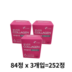 에버콜라겐 인앤업비오틴 핏 63g, 252정, 4개