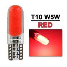자동차 내부 조명용 LED COB 2 20 T10 W5W 12V 12SMD 자동 방향 지시등 측면 번호판 램프 흰색 빨간색 bule, 10개
