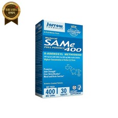 자로우 Formulas SAM-e- 비타민 근력 및 기분 아픔감소 기능 촉진 - 400mg-30 장간막- Coa, 1개, 30정