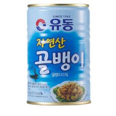  유동 자연산유동골뱅이 400g 24캔 1박스, 24개 