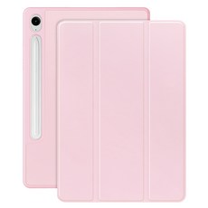 삼성 갤럭시탭 S10 FE 10.9 S펜수납 스마트 북커버 S펜수납 케이스, 핑크, 1개