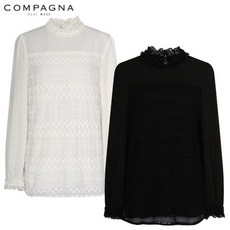 꼼빠니아 레이스포인트 블라우스 IC8F8WBW090