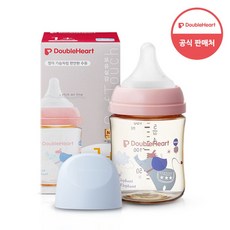 더블하트 모유실감 3세대 PPSU 꿈꾸는코끼리 160ml 젖꼭지S포함 / 1개월~