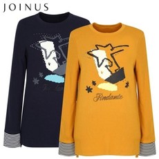 조이너스 캐쥬얼 라운드넥 배색 티셔츠 IJ8W1WKL220