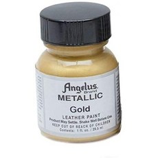 Angelus 앤젤 러스 골드 1oz 아크릴 가죽 페인트 Acrylic Leather Paint 병행 수입품 황금 gold, One Color_One Size, One Color_One Size, 상세 설명 참조0