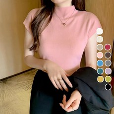 여성 반목 이너 레이어드 니트티 13color