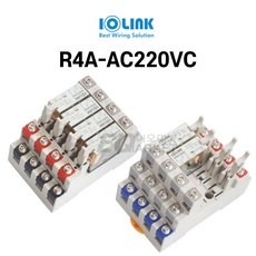 삼원액트 R4A-AC220VC 대형 릴레이 터미널 단자대 블럭, 1개