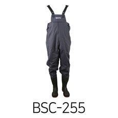 베스토 고무 PVC 가슴장화 BSC-255 농사 낚시 해루질 갯벌 수산 축사 작업 논슬립 방수 255mm 네이비