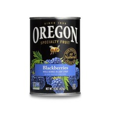 Oregon Fruit Blackberries in Syrup 15-Ounce Cans (Pack of 8) 오레곤 과일 블랙베리 시럽 함유 15온스 캔(8개 팩), 8개, 425g