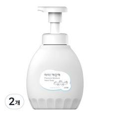아이깨끗해 프리미엄 모이스처 핸드워시 힐링코튼, 450ml, 2개