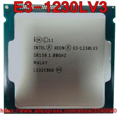 E3 CPU E3-1230L V3 25W E3 제온 인텔 1.80GHz 1230L 1230LV3 무료 쿼드 LGA1150 V3 코어 E3-1230LV3 프로세서 배송 8