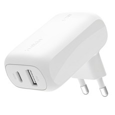벨킨 부스트업 42W 듀얼 USB-C PD PPS C타입 + A타입 고속 충전기 WCB009krWH, 화이트, 1개