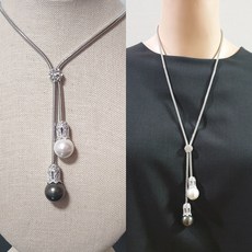 진주목걸이롱