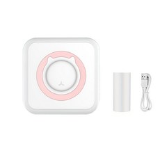 미니 포켓 무선 BT 사진 메모 QR 코드 등용 열, C15-pink