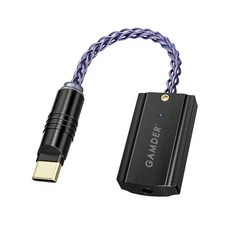 GAMDER USB Type C ~ 3.5mm DSD512 256 Hi-Fi DAC 오디오 칩 MQA 풀 디코더 헤드폰 증폭기 어댑터 32bit 768kHz 디지털 (ES9281A - 샨링scd1.3