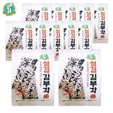 예이니식품 지도표 성경 김부각 12개(70gx12개) 등산여행나들이식품튀김고추다시마, 12개, 70g