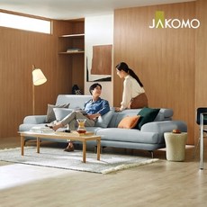 자코모 루디아 3.5인 기능성 세레나 패브릭 소파, 세레나실버