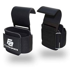 Fit Active Sports 내구성 튼튼 스틸 무게 리프팅 후크 손목 스트랩 - 헬스