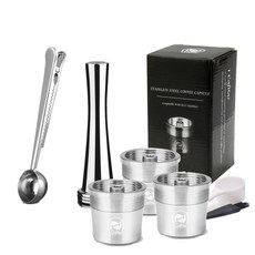 일리 네스프레소 호환 커피 캡슐 스텐 리필 반영구 재사용 icafilas 필터 illy-1 캡슐 포드 스테인레스 스틸 가능 il.ly 필터 컵 드립퍼 탬퍼, 2-사진으로