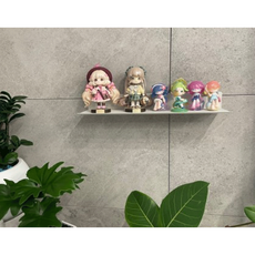 [프로방스] 아트월 무타공 벽걸이 벽선반 거치대, 밀크화이트 밀크화이트
