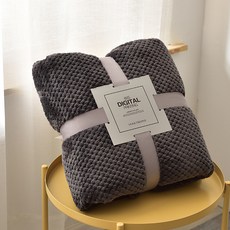 송송상회 부드러운 극세사 무릎담요 70*100cm, 1개, 블랙그레이