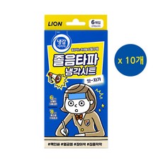 라이온코리아 냉감테라피 졸음타파 냉각시트(6매입), 10개