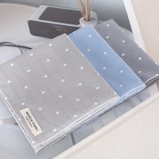 [미디엄템포] 잔잔한 스트라이프와 도트 손수건 "에스티도트"