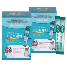 리얼펫 강아지 영양제 60포, 뼈/관절 강화, 2개