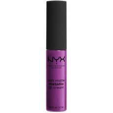 NYX PROFESSIONAL MAKEUP 소프트 매트 메탈릭 립크림 리퀴드 립스틱 - 서울 바이올렛 : 뷰티, 1, 단일옵션