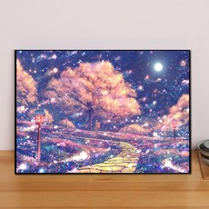 풍경 보석십자수 집에서 할 수있는 취미, 풀 다이아몬드 [60 × 45 cm