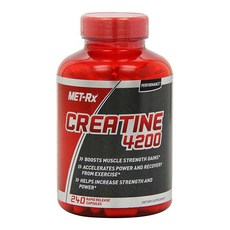 MET-Rx 크레아틴 4200 240캡슐 Creatine 4200 Boosts Muscle Strength Gains, 1개