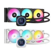 커세어 iCUE H150i ELITE LCD XT 화이트 CPU 수냉쿨러, 1