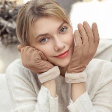 여성장갑 일본 장갑 여성 가을겨울용 터치 기모 보온 무스탕 패션트렌드 바이크 겨울두께 방한
