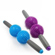 고슴도치 스파이키 마사지봉 롤러 근육이완 트윈 스틱