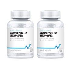 한결다움 특허 리얼 덴티 구강 유산균 프로바이오틱스 자일리톨 푸른 60타블렛, 2개, 60정