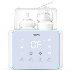보틀 워머 살균기 유방 우유 더블 디스플레이 정확한 온도 조절, 1.파랑색, 1개