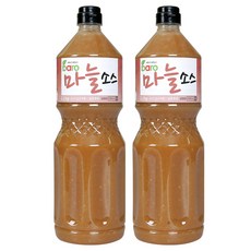 바로소스 마늘소스 2.2kg (2병) 갈릭 알싸한 치킨 족발 보쌈 삼겹살 숙성 튀김 양념, 1개