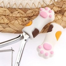 고양이 니퍼캡 셀프 네일 큐티클 니퍼, 화이트캡 01821HS, 1개