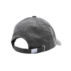 마리떼 모자 데님 워싱 로고 볼 캡 black