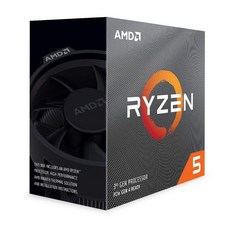 AMD Ryzen 5 3600 6코어 12스레드 잠금 해제 데스크탑 프로세서(쿨러 포함) - 라이젠7700x